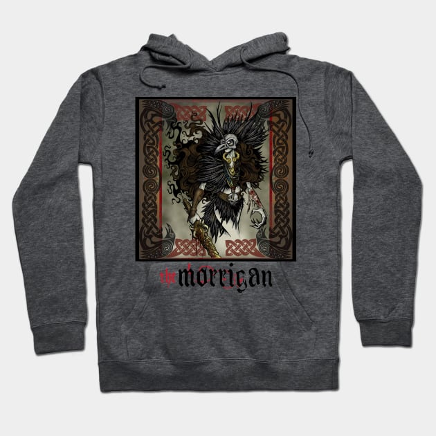 The Morrigan: Irish War Goddess Hoodie by celtichammerclub